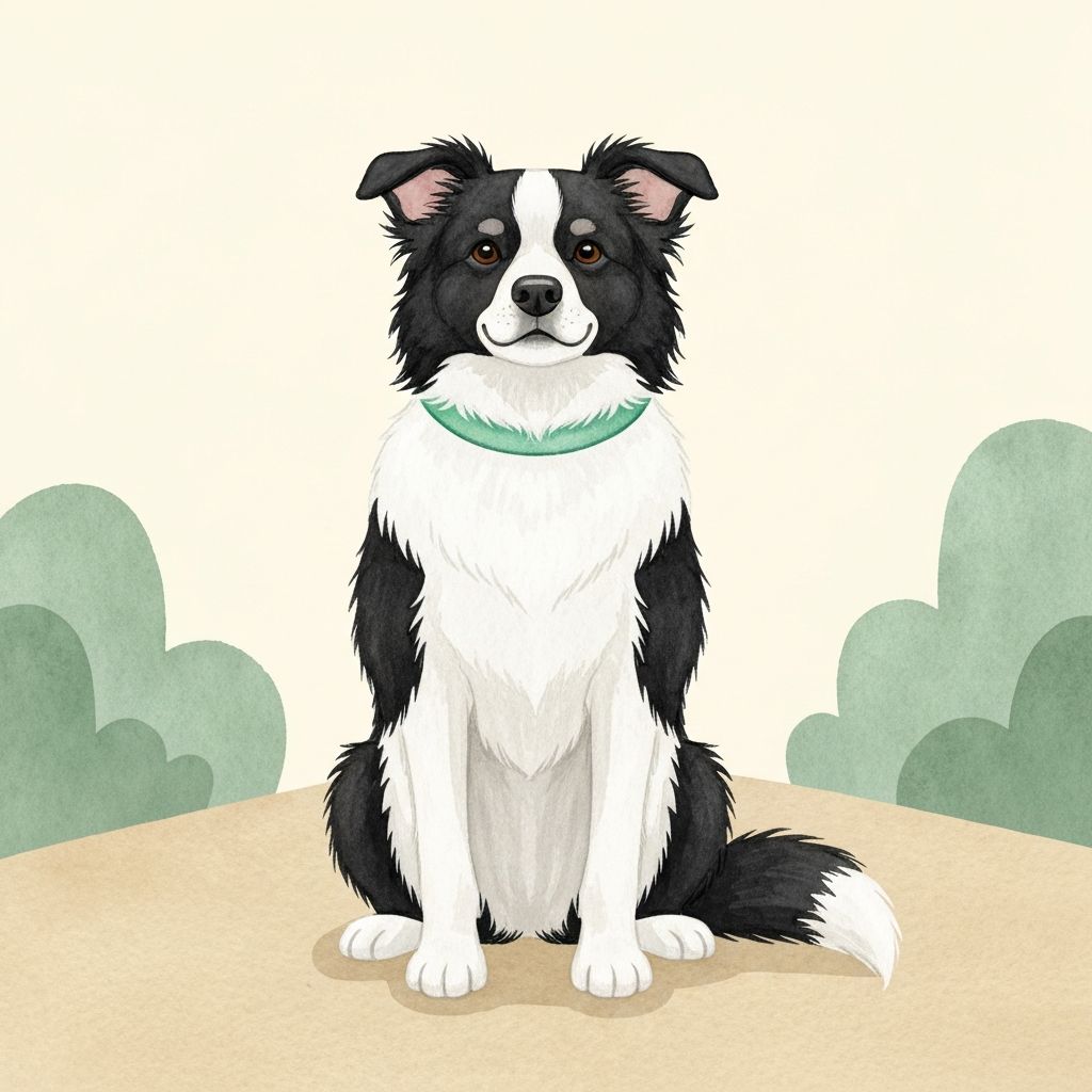 An attentive border collie — a high-drive, leash-reactive-prone breed owners of reactive dogs know well