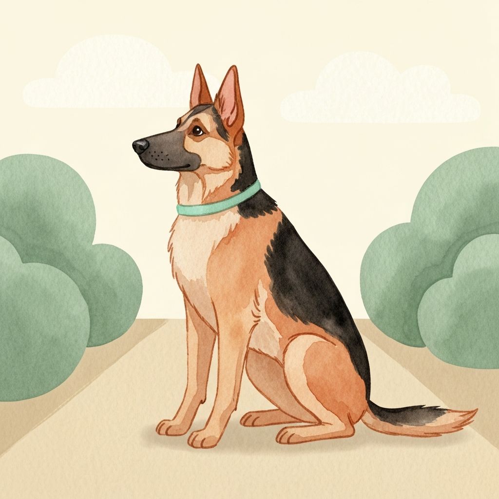 A patient dog sitting calmly — consistency over time is how desensitization actually works, not intensity